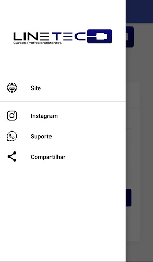 Android application Line Tec Cursos screenshort