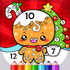 Happy Kids Christmas Coloring Book By Numbers 3.0