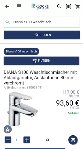 Android application K&L Profi App screenshort