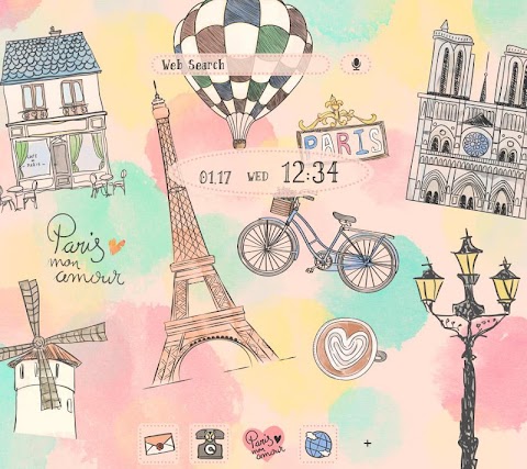 I Love Paris +HOMEテーマのおすすめ画像1