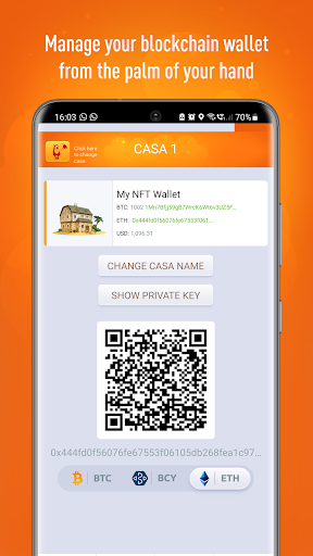 Android application Casa Tookan wallet screenshort