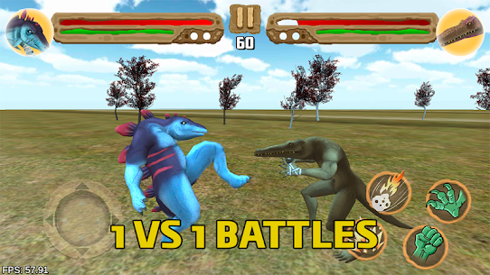 لعبة قتال الديناصورات 7