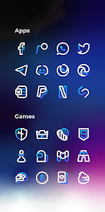 Aline Blue: linear icon pack 1.6.9 5