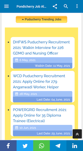 Pondicherry Job Alert- Puduche Screen 3