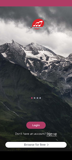 Android application beAmusician screenshort