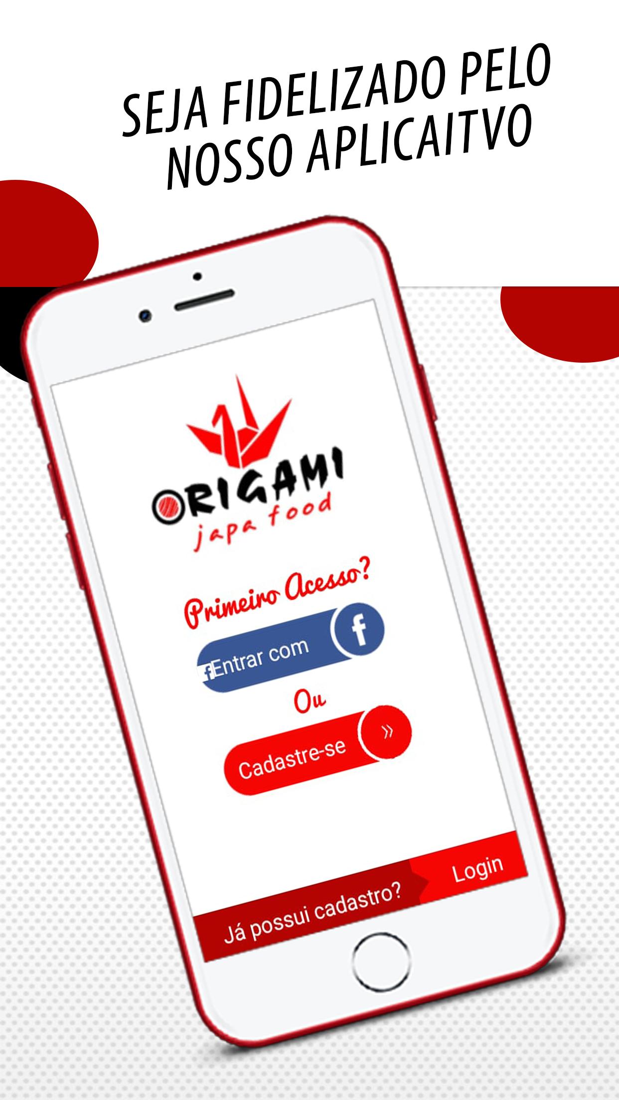 Android application Origami Japa Food screenshort