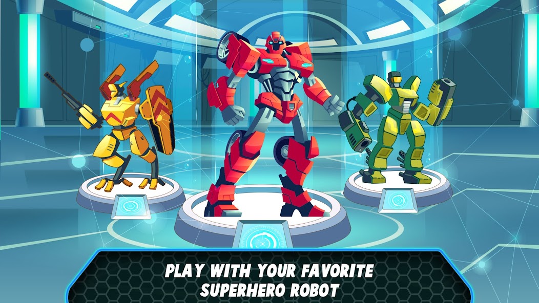 Super Hero Runner- Robot Games 1.4 APK + Mod (Free purchase) for Android