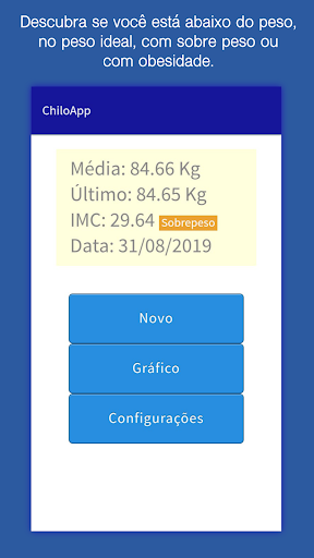 Android application ChiloApp Mobile Scale screenshort