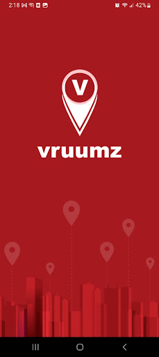 Android application Vruumz screenshort