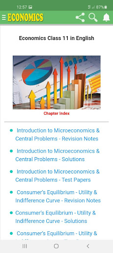 Economics Class 11 CBSE/RBSE Mobile App