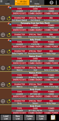 Database for Super Ball Dragon TCG 1.75 screenshots 3