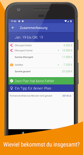 Der Elterngeld Planer Screen 3