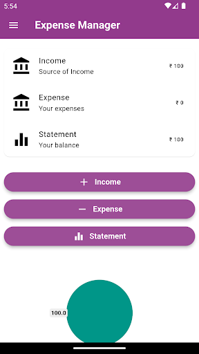 Android application EM - Expense Manager screenshort
