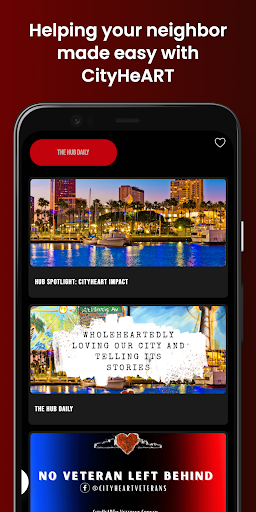 Android application CityHeARTLove App screenshort