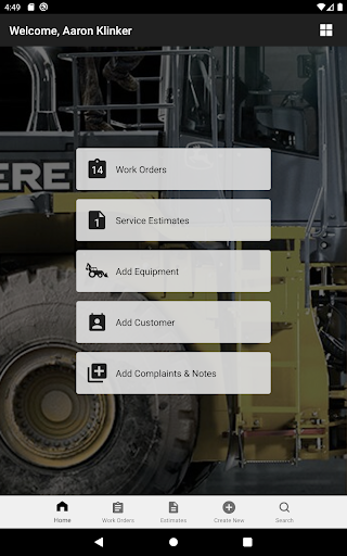 Screenshot of John Deere Expert App