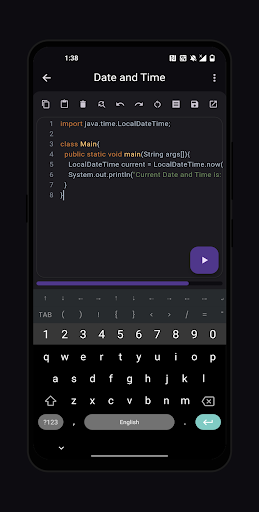 Java Compiler(Pro) Screen 2