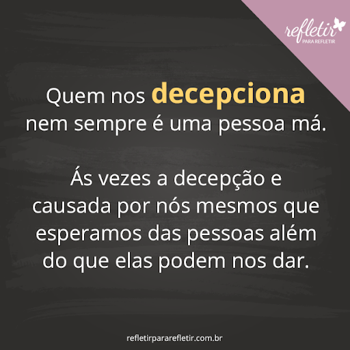 Frases para Decepção