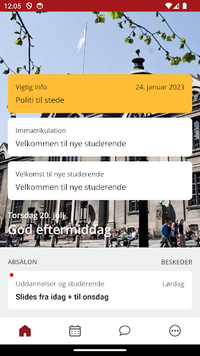 Android application myUCPH screenshort