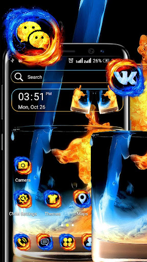 Android application Fire & Ice Theme Launcher screenshort