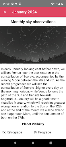 CalBio - Biodynamic Calendar Screen 2