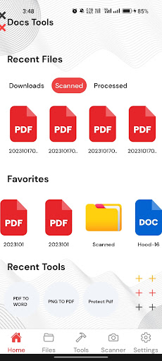 Android application DocsTools: PDF Scanner& Editor screenshort