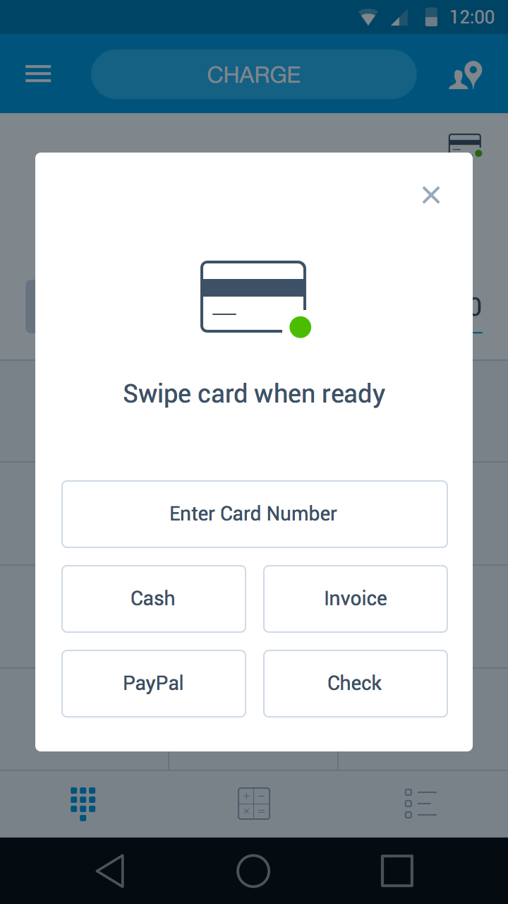 Android application PayPal Here™ - Point of Sale screenshort