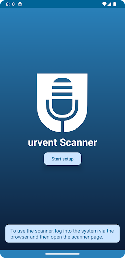 Android application Urvent Scanner screenshort