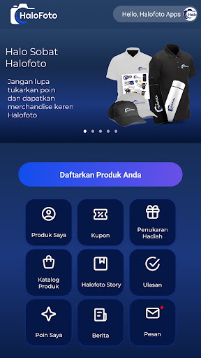 Android application Halofoto App screenshort