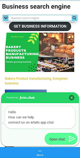 Android application Business search engine screenshort