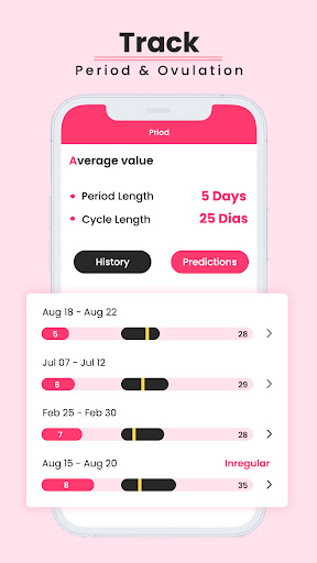 Period Tracker- ovulation care Screen 2