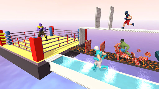 Superhero Bridge Race 3D  screenshots 1