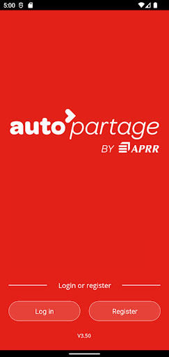 Android application Autopartage by APRR screenshort