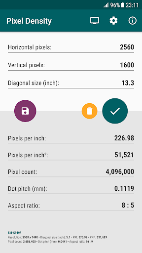 Android application Pixel Density screenshort