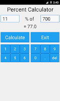 screenshot of Percent Calculator