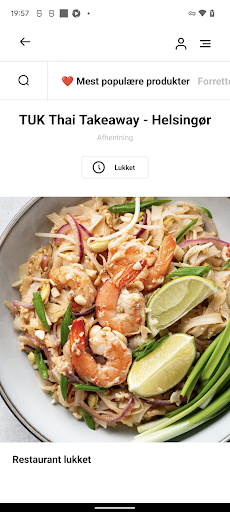 Android application TUK Thai Takeaway screenshort