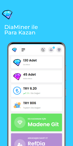 Android application DiaMiner - Para Kazan screenshort