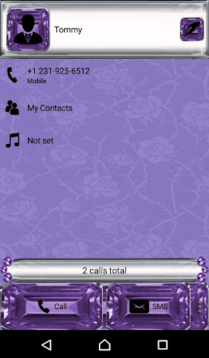 Purple Gothic Cross Dialer the Screen 3