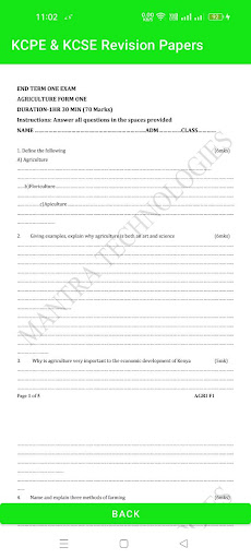 KCPE & KCSE Revision Papers Screen 3