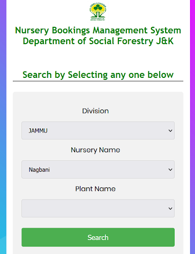 Haryali Social Forestry J&K Screen 2