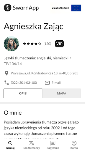 SwornApp Screen 3