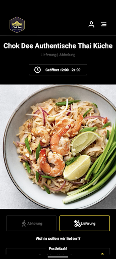 Android application Chok Dee Thai Küche screenshort