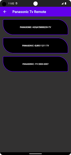 Remote for Panasonic Tv Screen 2