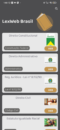 Android application LexWeb - Questões de Concursos screenshort