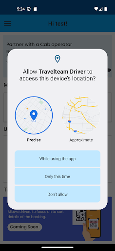 Travelteam Driver Screen 2