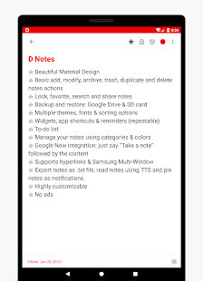 D Notes - Умные заметки, списки задач и вложения Screenshot