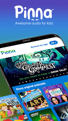 Android application Pinna: Podcasts for kids 3-12 screenshort