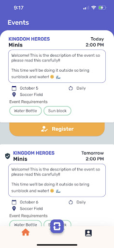 Smart Checkin Screen 2