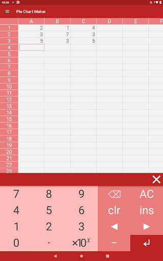 Screenshot of Pie Chart Maker