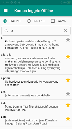 Kamus Inggris Offline Screen 3