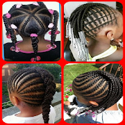 Africa child hair braided